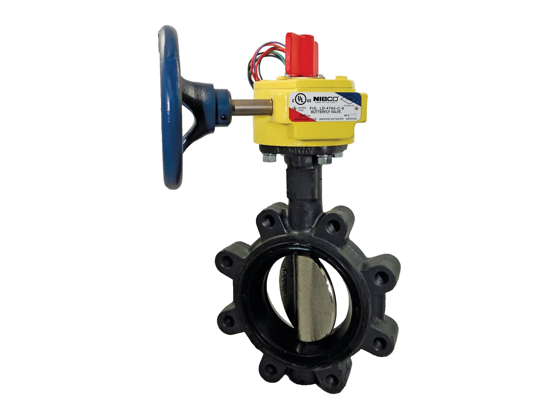 NIBCO NLG807E, 2-1/2in. Butterfly Valve Ductile Iron, Fire Protection, Normally Closed, UL Listed