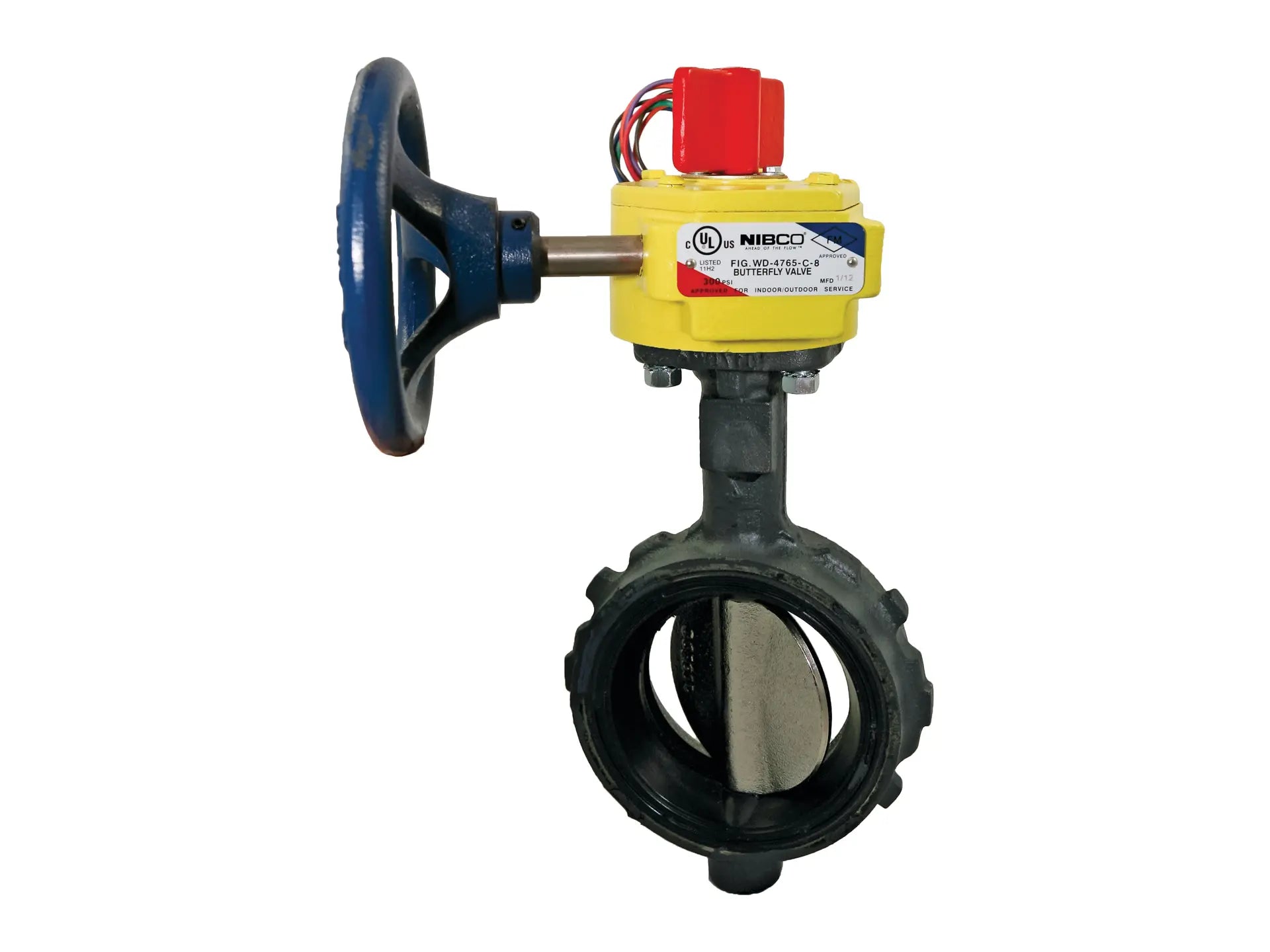 NIBCO NLH807E, 2-1/2in. Butterfly Valve Ductile Iron, Fire Protection, Normally Closed, UL Listed