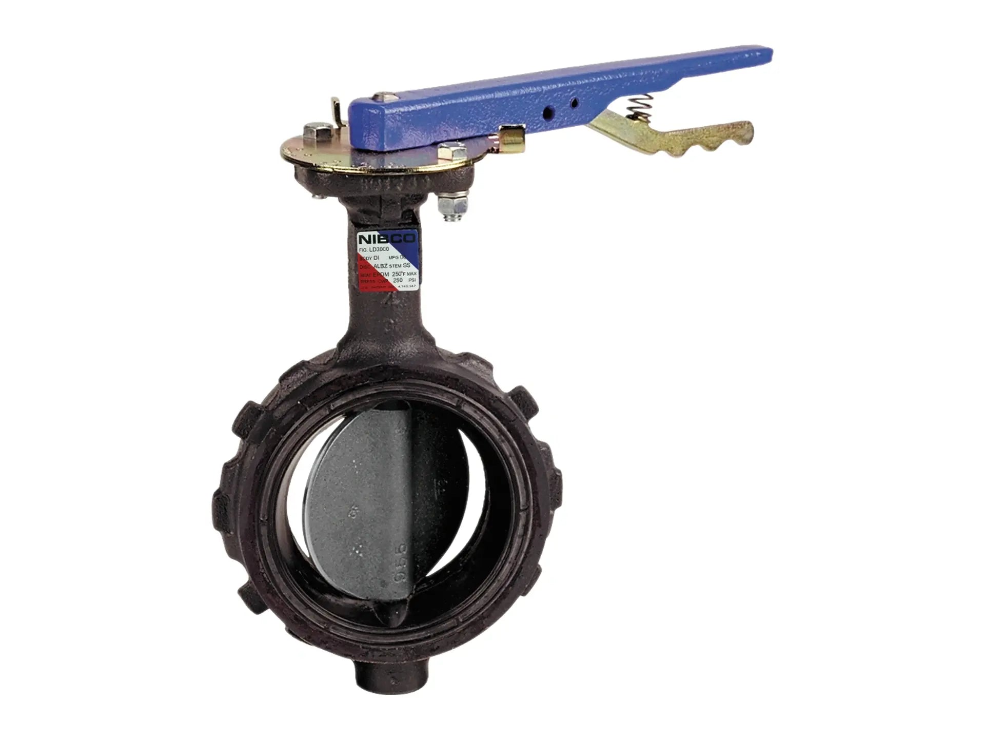 NIBCO NLH940D, 2 in. Butterfly Valve Ductile Iron, Wafer Type, 285 PSI WD-5022-0