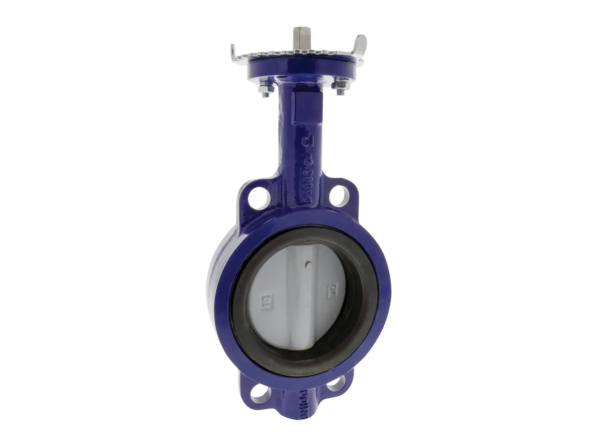 NIBCO NLJ393D, 2 in. Butterfly Valve, Cast Iron, Wafer, Nylon Bonded Ductile Iron Disc N200138GO