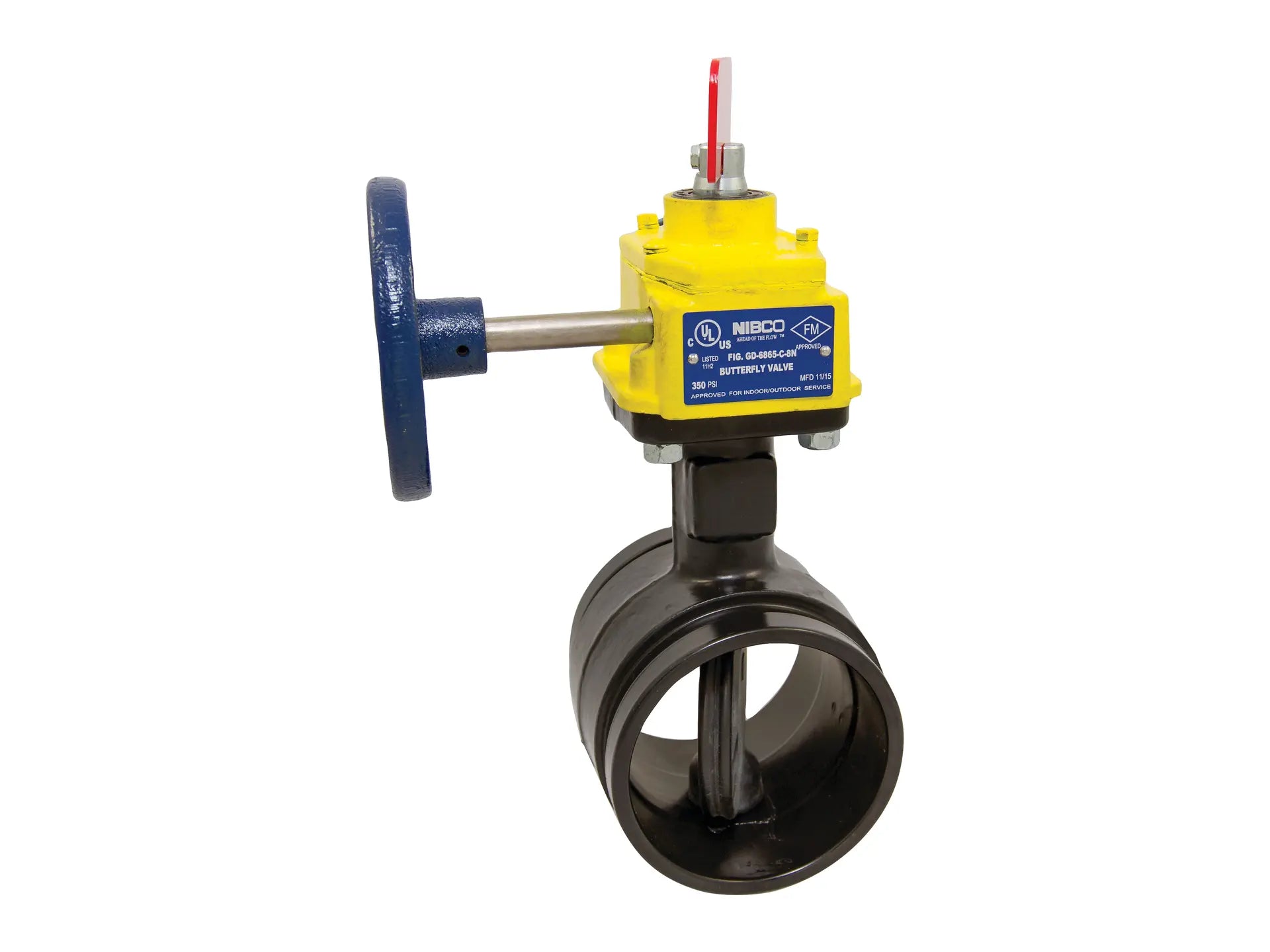 NIBCO NLK862E, 2-1/2in. Butterfly Valve Ductile Iron, Fire Protection, Normally Closed, UL Listed