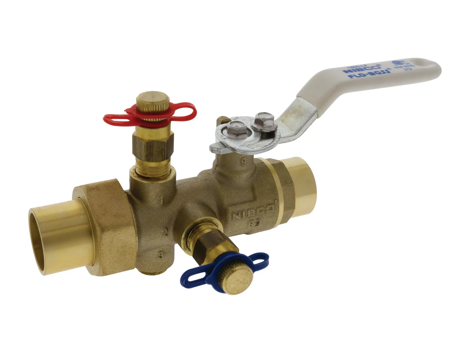 NIBCO NMF118A86, 1/2in. Balancing Valve Manual, Lead Free Brass, Sweat Body x Sweat Tailpiece