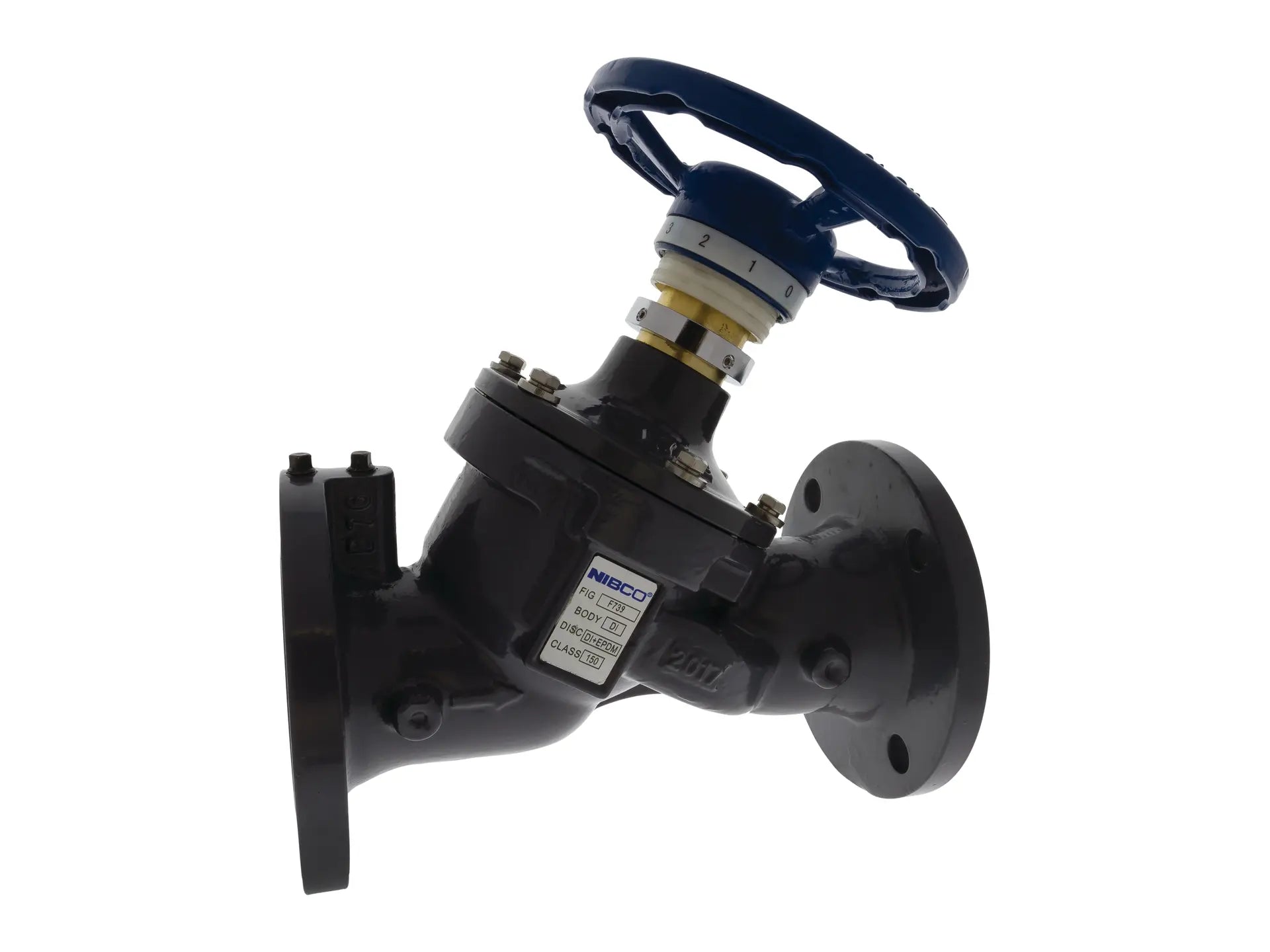 NIBCO NMF894E, 2-1/2 in. Circuit Balancing Valve Ductile Iron, Fixed Orifice, Flanged F-739