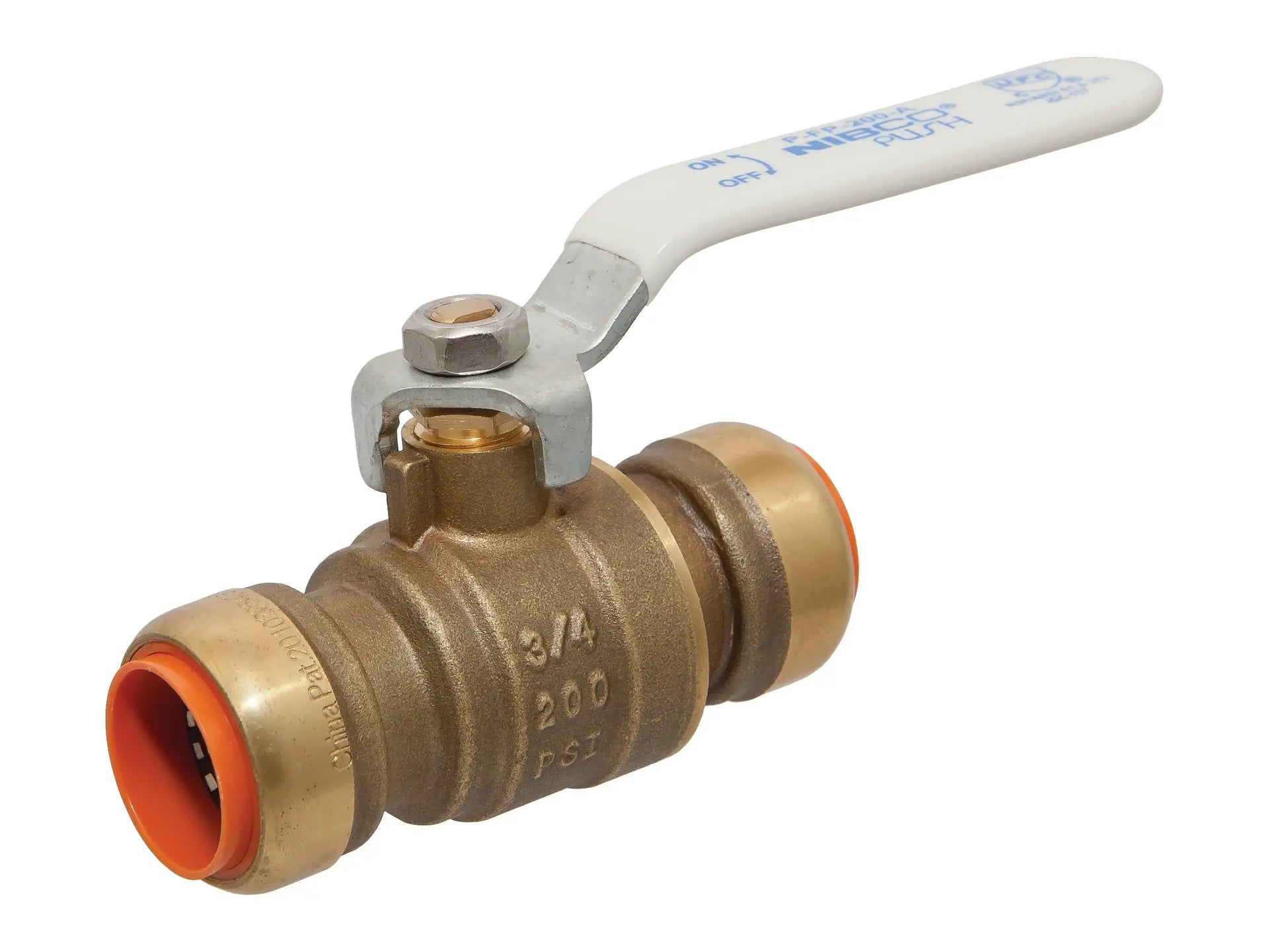 NIBCO NN998H5W, 3/8 in. Ball Valve Push x Push, Lead Free* PFP200A-LF