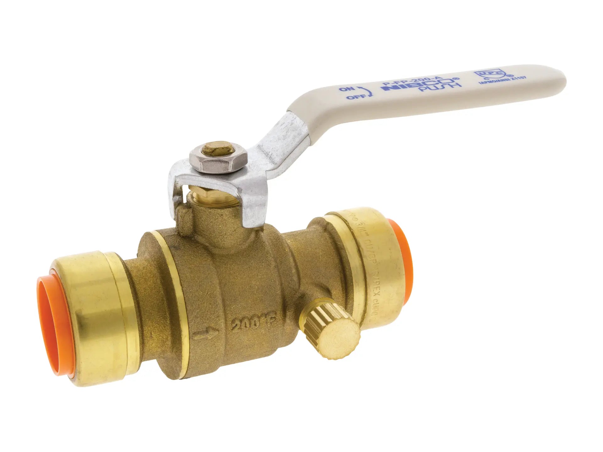 NIBCO NN998HD6W, 1/2 in. Ball Valve with Drain Lead-Free