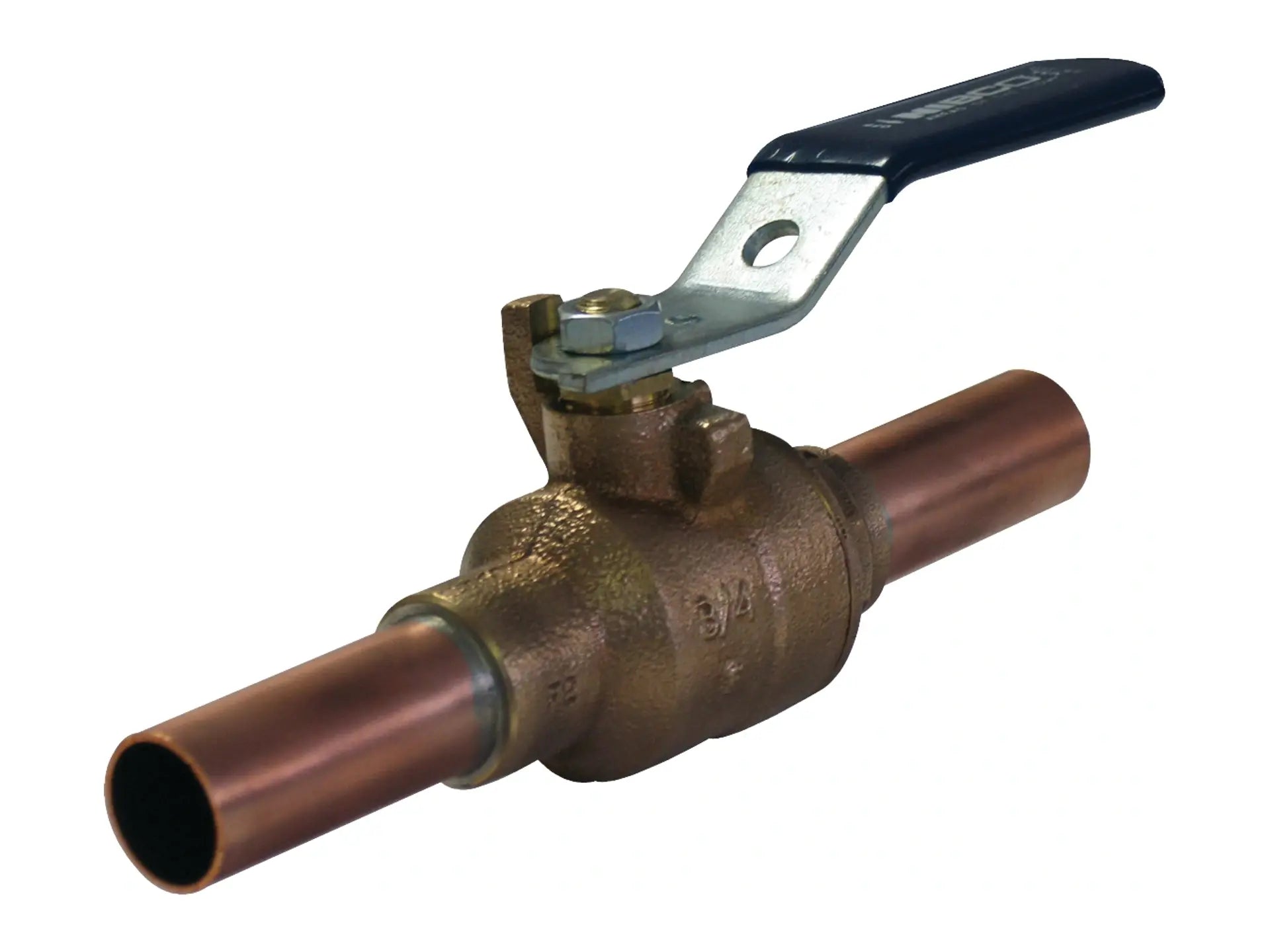 NIBCO NR84006, 1/2 in. x 1/2 in. Ball Valve Bronze, 200 PSI, Copper Stubout PS-585-70