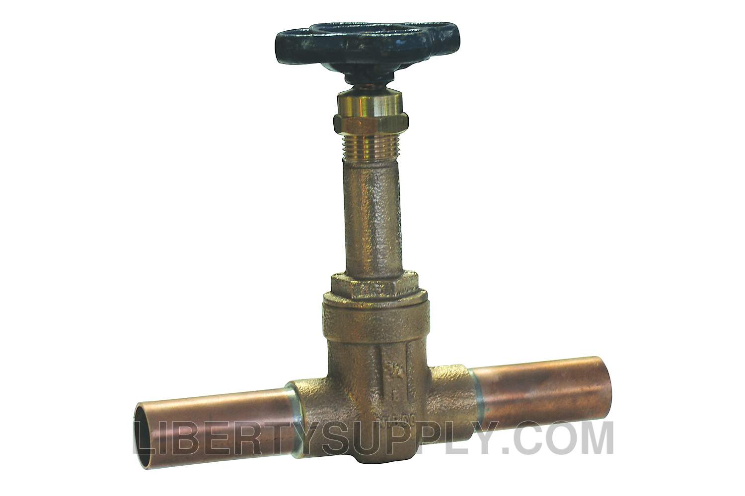 NIBCO NR05006, 1/2 in. x 1/2 in. Gate Valve Bronze, Rising Stem, Copper Stubout PS-111