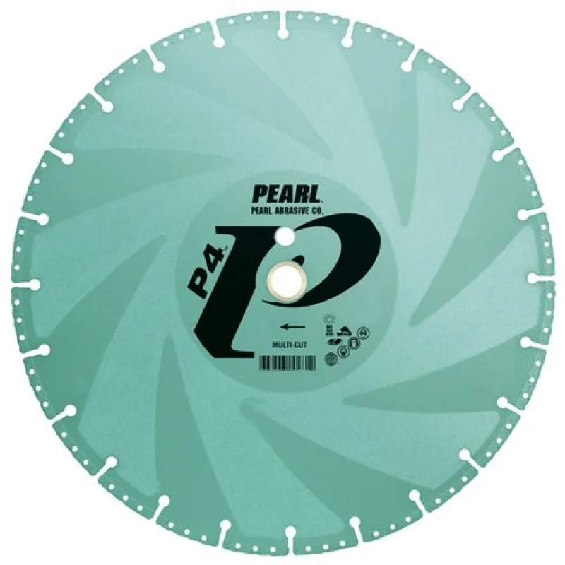 Pearl Abrasive P4 Multi-Cut Utility Demolition Blade with Side Protection Green