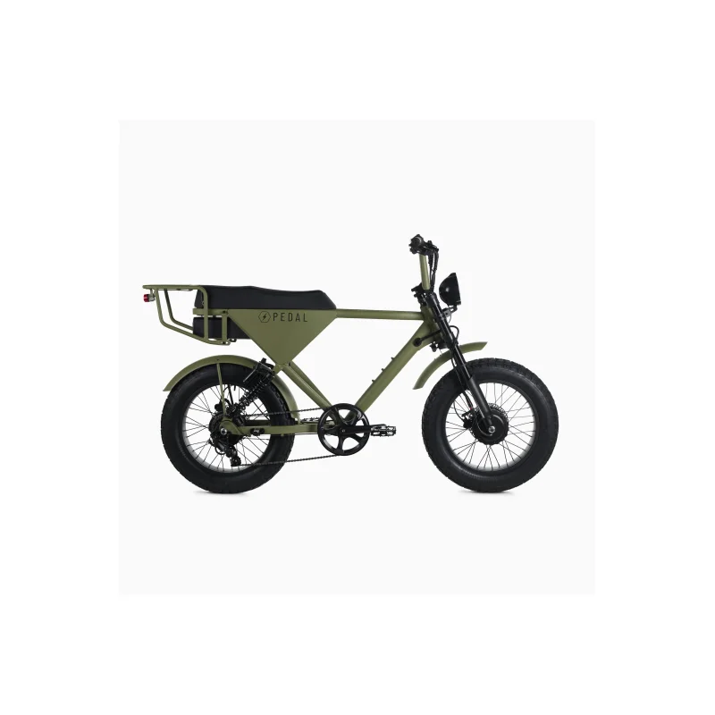 Pedal Electric All Wheel Drive S Electric Bike- Olive Green Olive Green