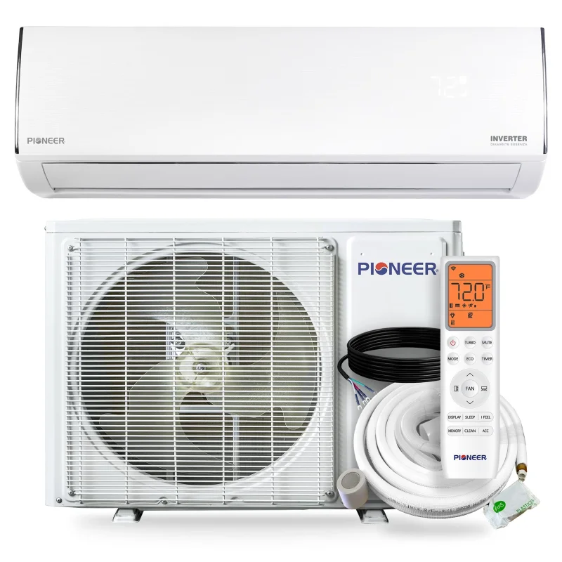 Pioneer Diamante Essenza 35,000 BTU 17 SEER2 230V High-Wall Ductless Mini-Split Air Conditioner Inverter Heat Pump with 16 Ft. Kit