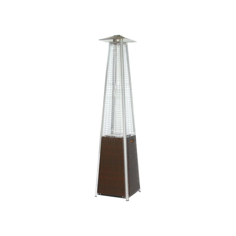 RADtec 89″ Tower Flame Patio Heater – Dark Brown Wicker