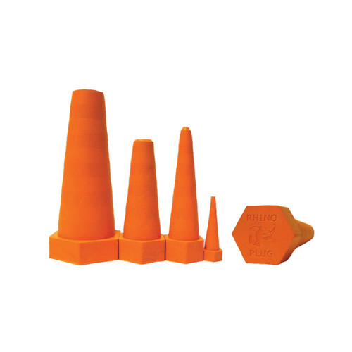 RHINO Safety Orange Drip Proof Mixed Plugs Kit