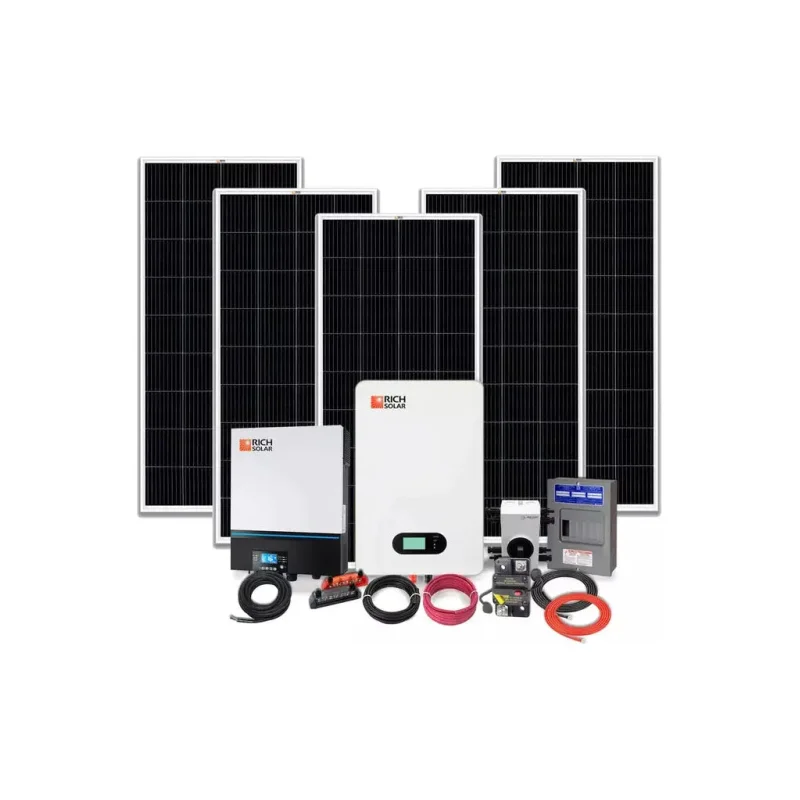 Rich Solar 1000W 48V 120VAC Solar Cabin Kit