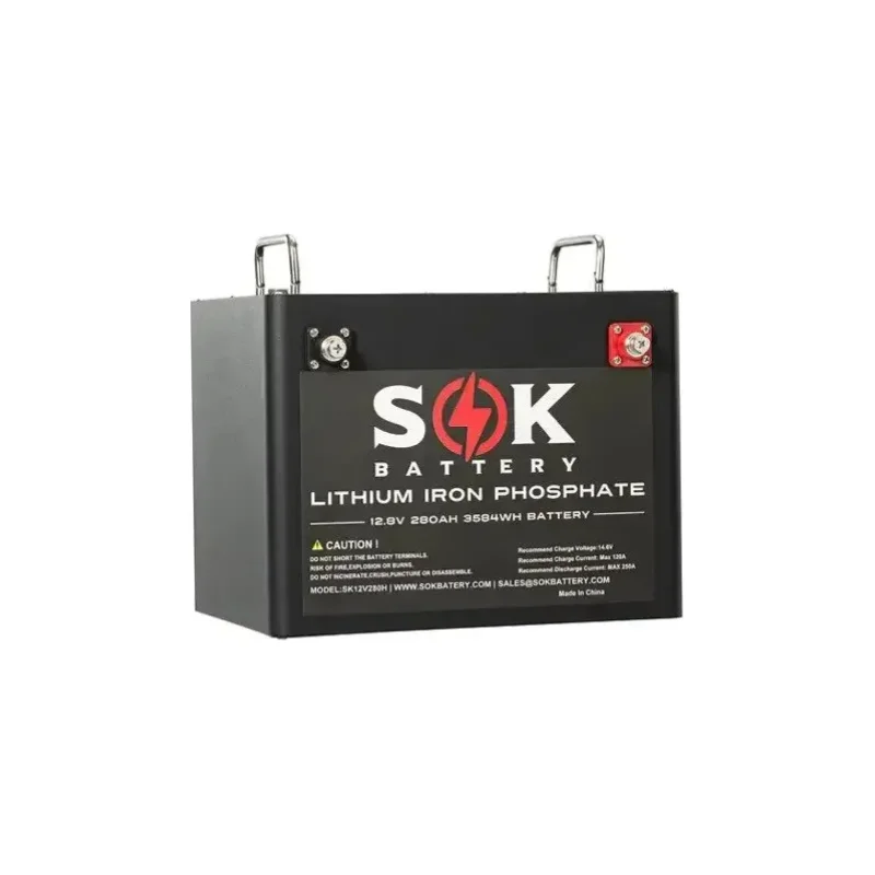 SOK 12V 280Ah LiFePO4 Battery with Built-in heater & Bluetooth