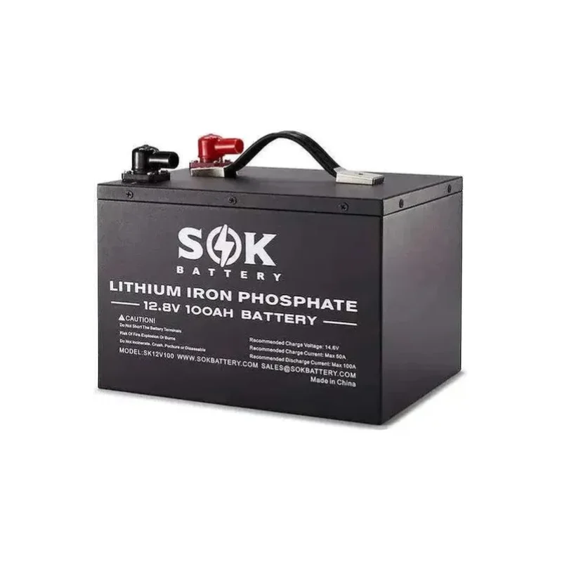 SOK Battery 100Ah 12V LiFePO4 Deep Cycle Battery