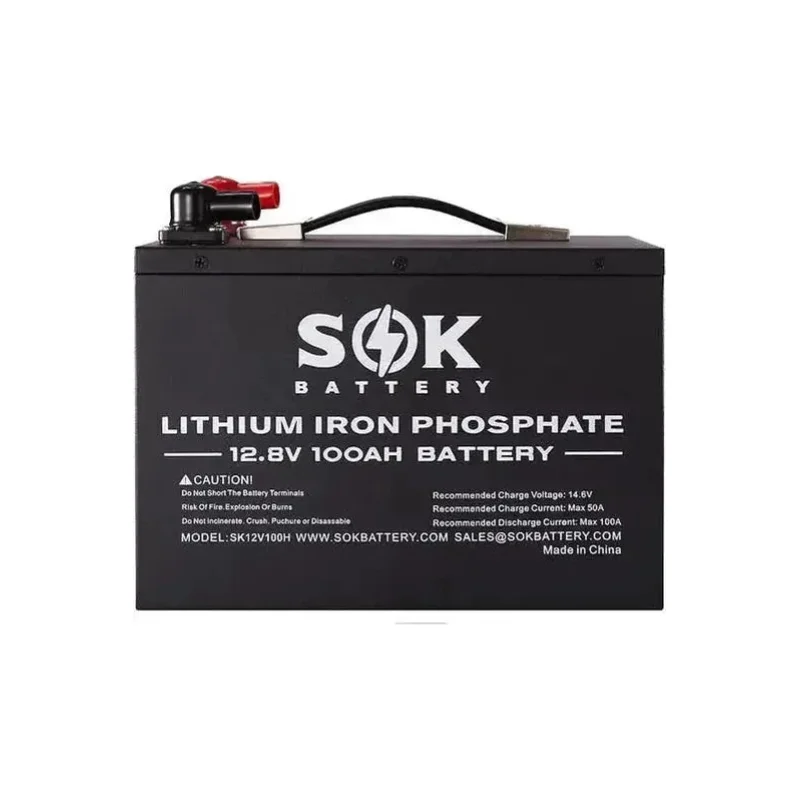 SOK SK12V100H 12V 100Ah LiFePO4 Battery Bluetooth & Built-in Heater