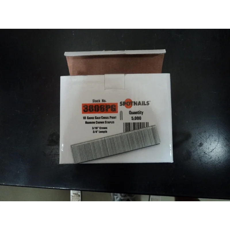 Spotnails Staples 3806PG 3/16″ Crown x 3/4″ Length 3800 Series (5,000)