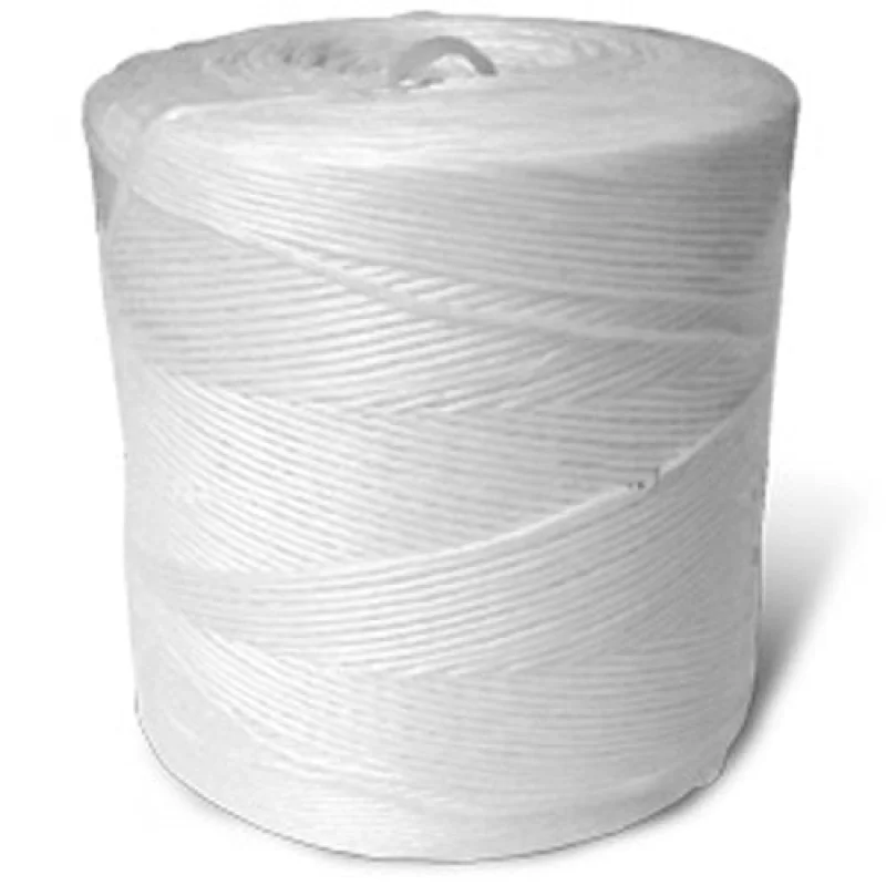 Synthetic Tying Twine – Polypropylene Spiral Wrap (White) – 250 lbs Tensile, 550′ Ft/Lb, 10# Tube (4 Spiral Wraps) – CWC-027007