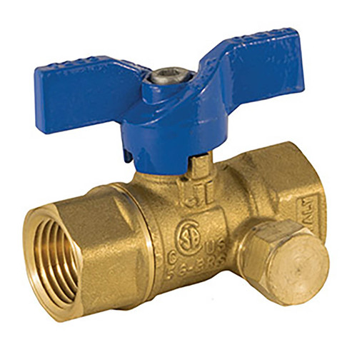 Jomar Valve T-203 Series FNPTBall Valve w/Side Tap, 600 PSI, Lifetime Warranty