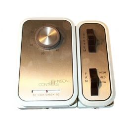 Johnson Controls T46SDA-1 Heat/Cool Thermostat Off-Auto Low-MED-High 120V