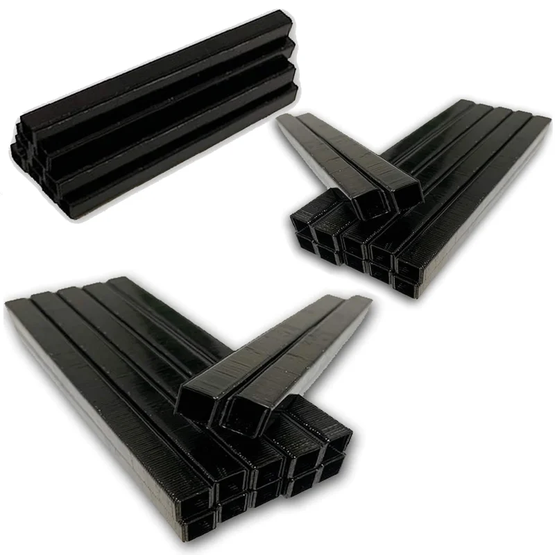 T50 / A11 Staples3/8″ Leg x 3/8″ Crown, 20 Gauge, Black Galvanized Steel5,000 Pack