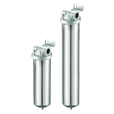 HydroScientific, 30" 304 Stainless Steel Single Filter Cup Housing, DOE, 1" In/Out