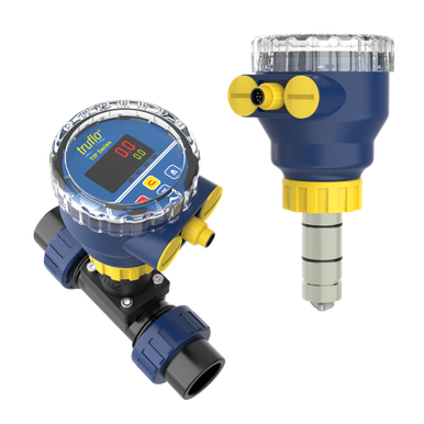 ICON TIP-P-S Insertion Paddle Flow Meter, 1-4" Pipe Size, Flow Rate + Flow Total, Pulse