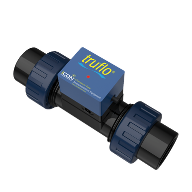 ICON TKW-25-PFlow Meter, 1" Connection, 2.5-79 GPM, Blind Display