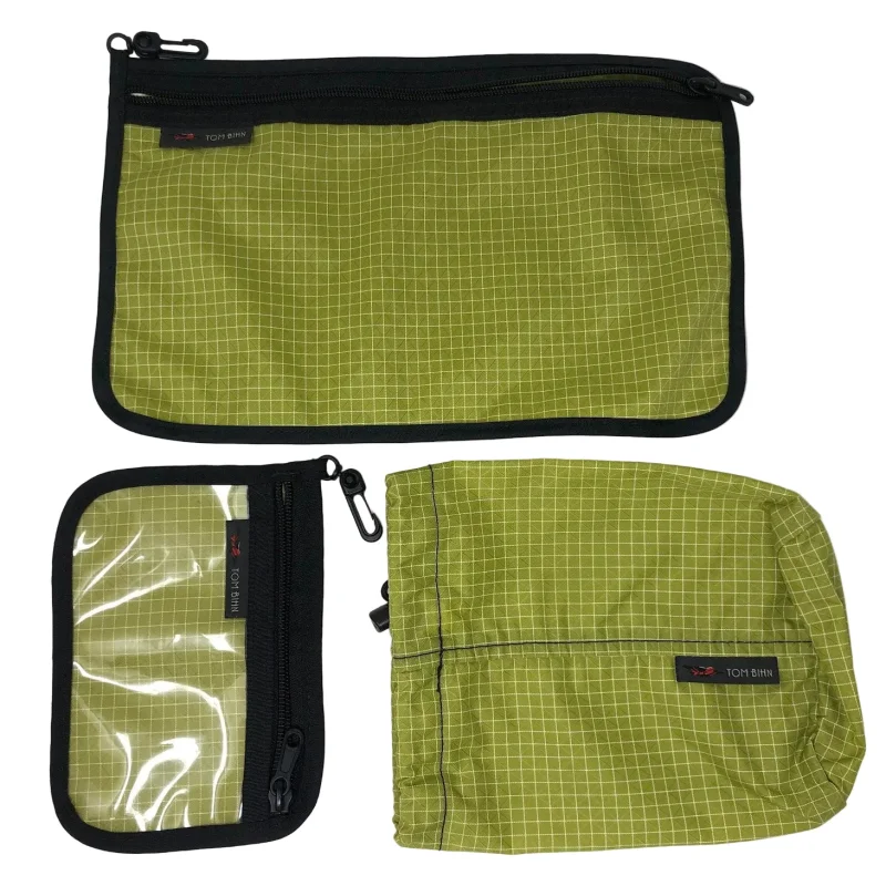 Tom Bihn Wasabi Accessory Set – Stuff Sack & Organizer Pouches – 3 Piece
