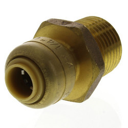 Sharkbite Pex Fitting, 1/4'' Sharkbite x 1/2'' MNPT Reducing Connector, Lead Free