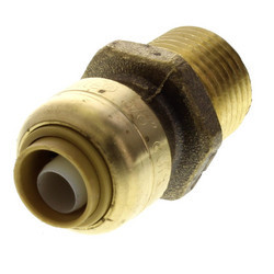 Sharkbite Pex Fitting, 3/8'' Sharkbite x 1/2'' MNPT Reducing Connector, Lead Free