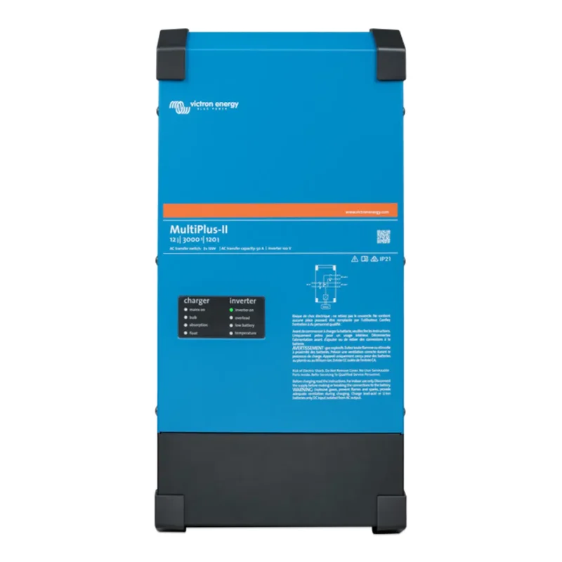 Victron | MultiPlus-II 12/3000 | 12V Input | 3000VA Output 120/240V | 120A Charger | Transfer Switch