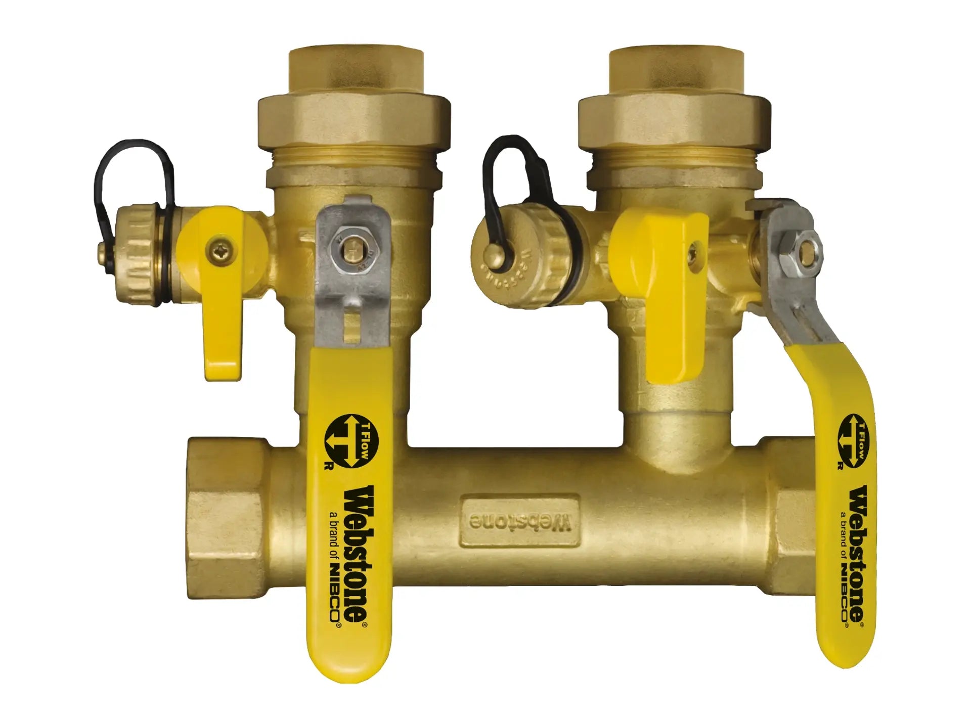 Webstone THD-HCM-DBD 1-1/4" x 3/4" FIP Double Ball Drain Manifold Kits H-48354-43