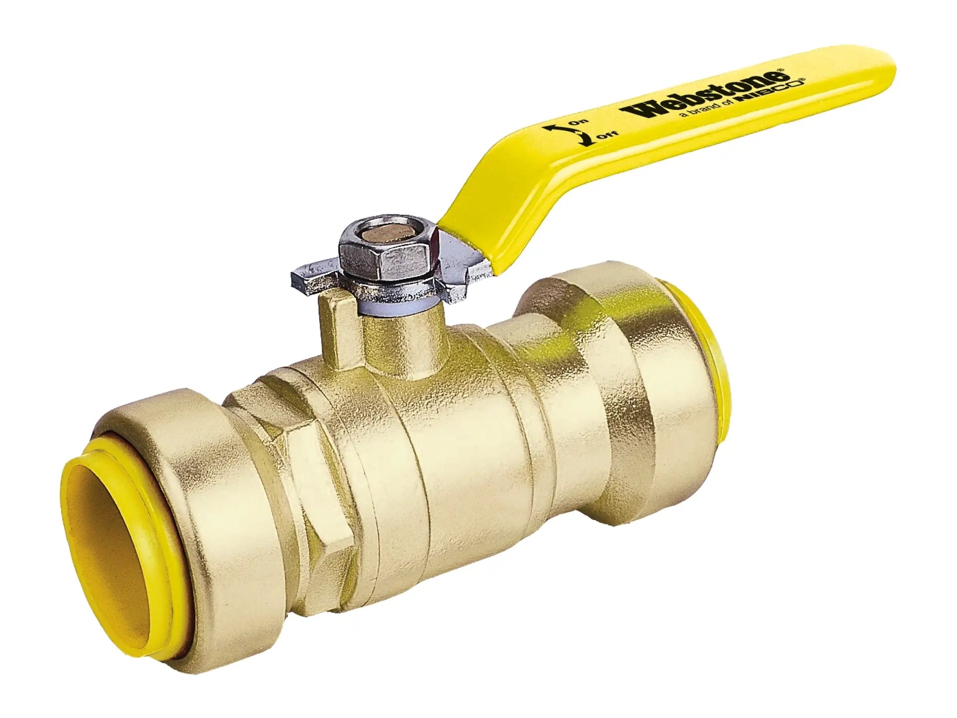 Webstone PSH-6270W 1/2" x 1/2" Push Brass Ball Valve H-62702W