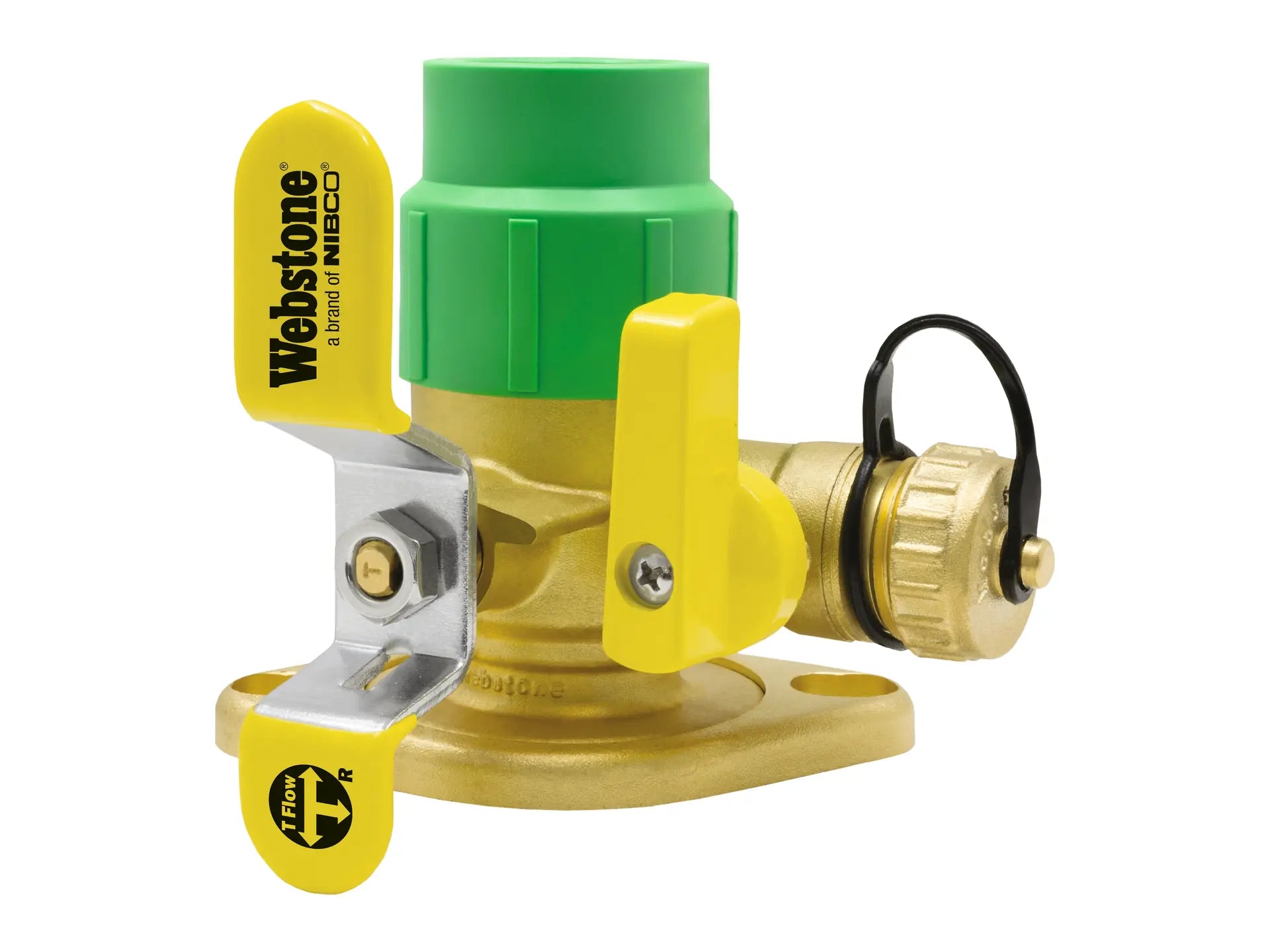 Webstone PPR-9141W 3/4" x 3/4" Female PP-R Metric Socket x Rotating Flange Aquatherm Isolator H-91413WHV