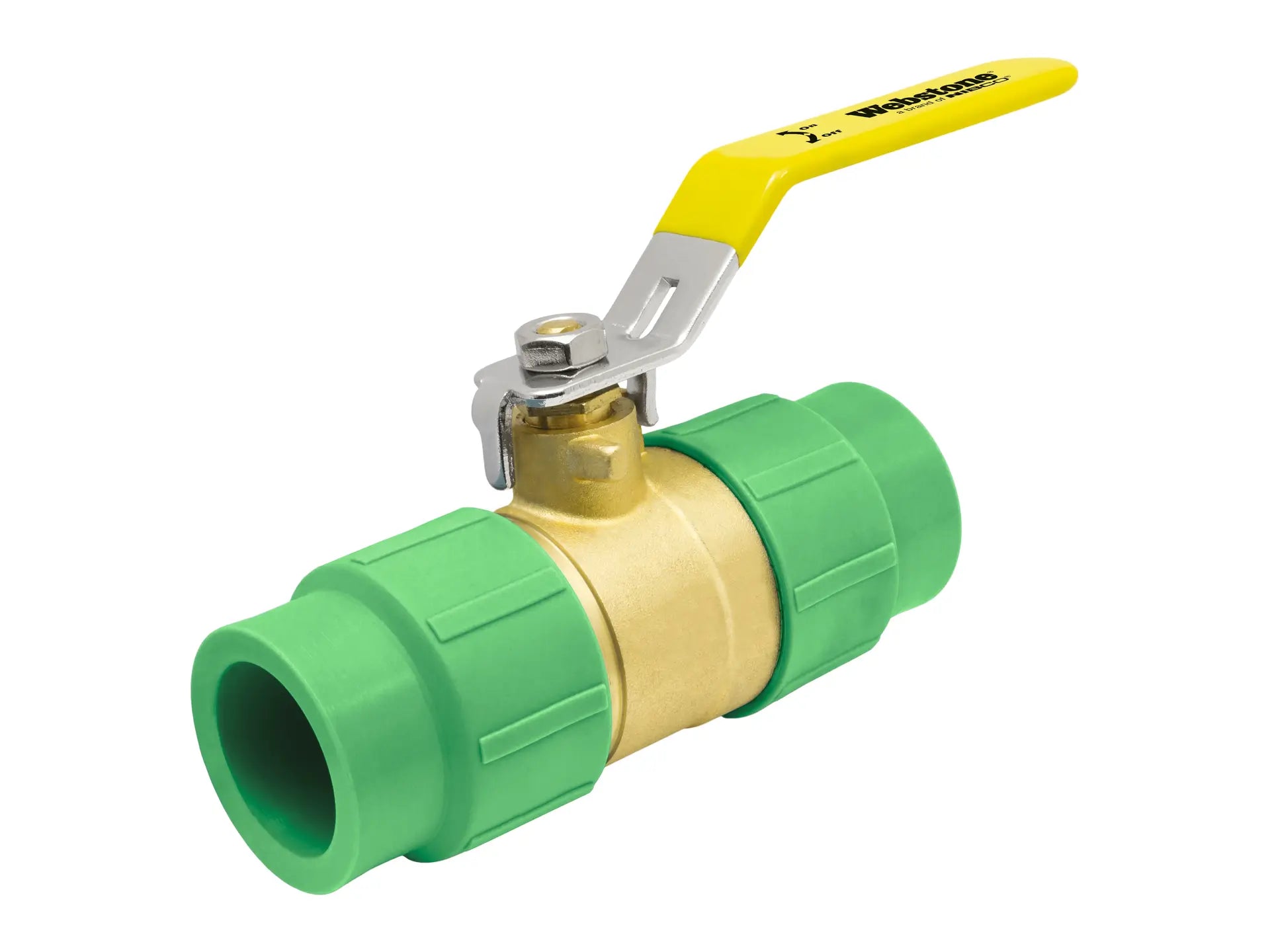 Webstone PPR-9170W 1/2" x 1/2" Female PP-R Metric Socket Aquatherm Ball Valve H-91702W