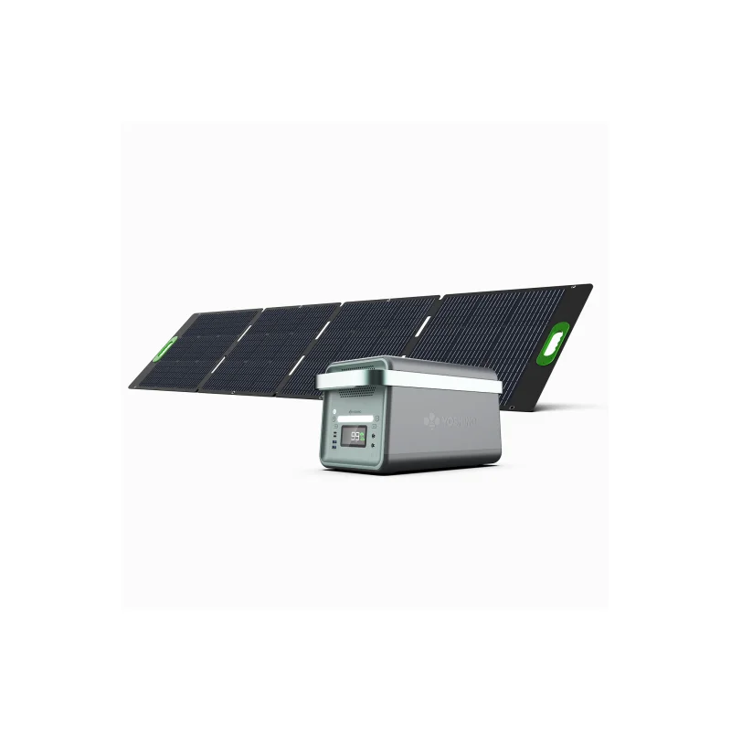 Yoshino Power B2000 SST 2000W Portable Solid State Solar Generator Includes 200W Solar Panel