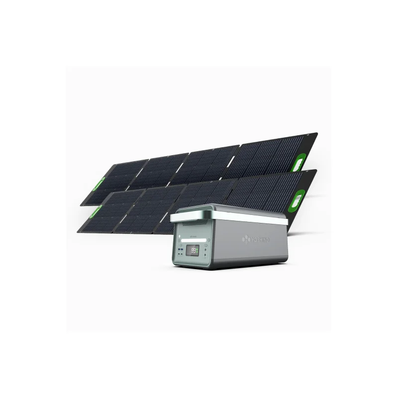 Yoshino Power B4000 SST 4000W Portable Solid State Solar Generator includes (2) 200W Solar Panels